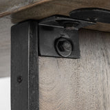 Ledger Brown Live-Edge Wooden Console Table - Ornate Home