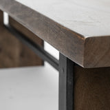 Ledger Brown Live-Edge Wooden Dining Bench - Ornate Home