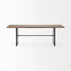 Ledger Brown Trestle Dining Table - Ornate Home