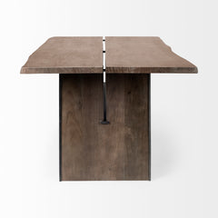 Ledger Brown Trestle Dining Table - Ornate Home