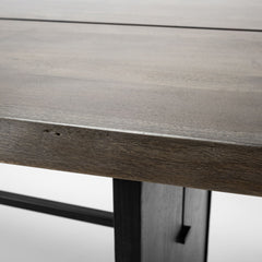 Ledger Brown Trestle Dining Table - Ornate Home