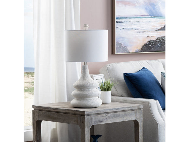 Ledger Cream Table Lamp - Ornate Home