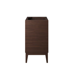 Ledger Walnut 24" Wood Bathroom Vanity Cabinet (Sink Basin Not Included) - Ornate Home