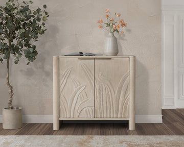 Ledro Cream 2 Door Cabinet - Ornate Home