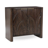 Ledro Dark Brown 2 Door Cabinet - Ornate Home