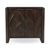 Ledro Dark Brown 2 Door Cabinet - Ornate Home