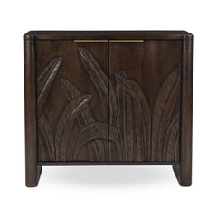 Ledro Dark Brown 2 Door Cabinet - Ornate Home