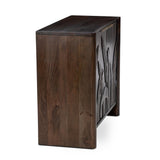 Ledro Dark Brown 2 Door Cabinet - Ornate Home