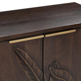 Ledro Dark Brown 2 Door Cabinet - Ornate Home
