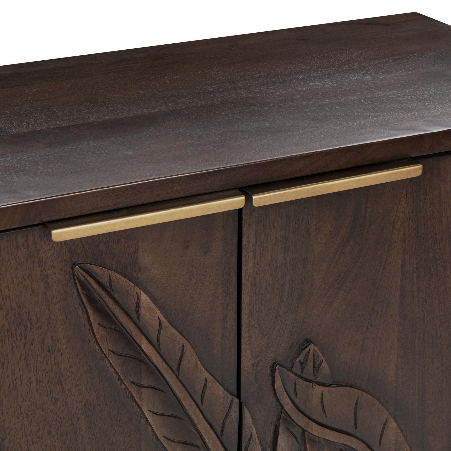 Ledro Dark Brown 2 Door Cabinet - Ornate Home