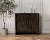 Ledro Dark Brown 2 Door Cabinet - Ornate Home