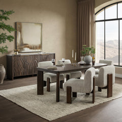Ledro Dark Brown Dining Table - Ornate Home