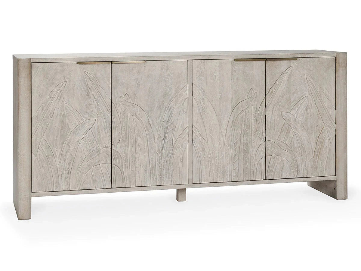 Ledro Whitewash Buffet - Ornate Home