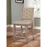 Ledyard Rustic Natural Tone Counter Height Side Chair (Set of 2)
