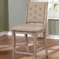 Ledyard Rustic Natural Tone Counter Height Side Chair (Set of 2) - Ornate Home