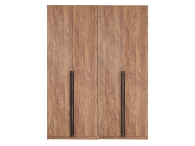 Lee 2-Piece Module Wardrobe 1.0 & 2.0 Closet in Golden Brown - Ornate Home