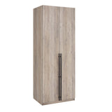 Lee 2-Piece Module Wardrobe 1.0 & 3.0 Closet in Rustic Grey - Ornate Home