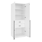 Lee 2-Piece Module Wardrobe 1.0 & 3.0 Closet in White - Ornate Home
