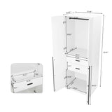 Lee 2-Piece Module Wardrobe 2.0 & 3.0 Closet in White - Ornate Home