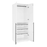 Lee 2-Piece Module Wardrobe 2.0 & 3.0 Closet in White - Ornate Home