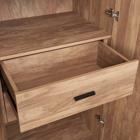 Lee Wardrobe Closet 1.0 in Golden Brown - Ornate Home