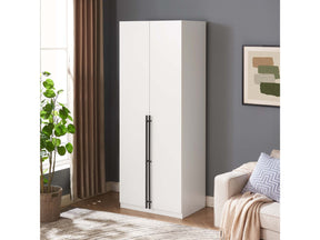 Lee Wardrobe Closet 1.0 in White - Ornate Home