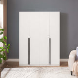 Lee Wardrobe Closet 1.0 in White (set of 2) - Ornate Home