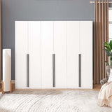 Lee Wardrobe Closet 1.0 in White (set of 3) - Ornate Home