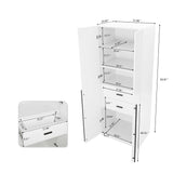 Lee Wardrobe Closet 1.0 in White (set of 3) - Ornate Home