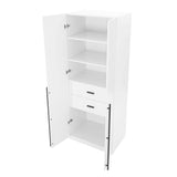 Lee Wardrobe Closet 1.0 in White (set of 3) - Ornate Home