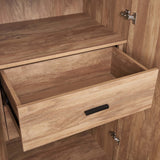 Lee Wardrobe Closet 2.0 in Golden Brown (set of 2) - Ornate Home