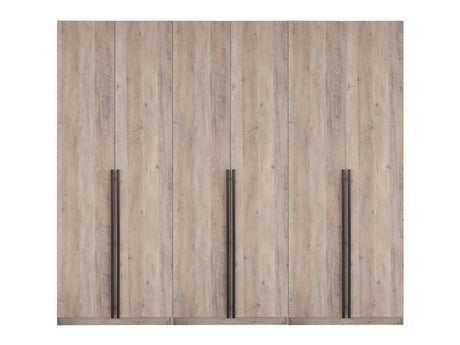 Lee Wardrobe Closet 2.0 in Rustic Grey (set of 3) - Ornate Home