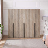 Lee Wardrobe Closet 2.0 in Rustic Grey (set of 3) - Ornate Home