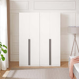 Lee Wardrobe Closet 2.0 in White (set of 2) - Ornate Home