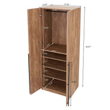 Lee Wardrobe Closet 3.0 in Golden Brown - Ornate Home