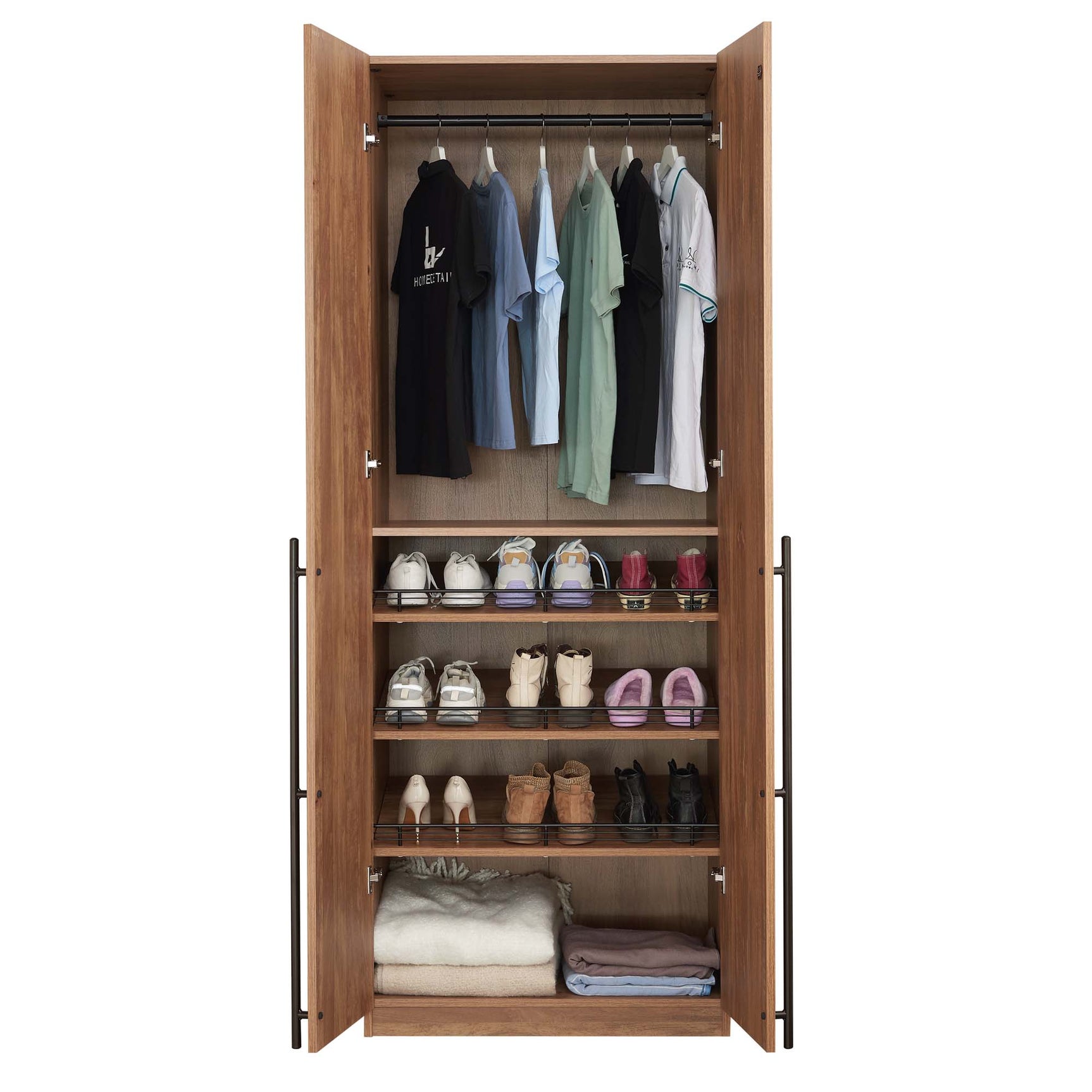 Lee Wardrobe Closet 3.0 in Golden Brown - Ornate Home