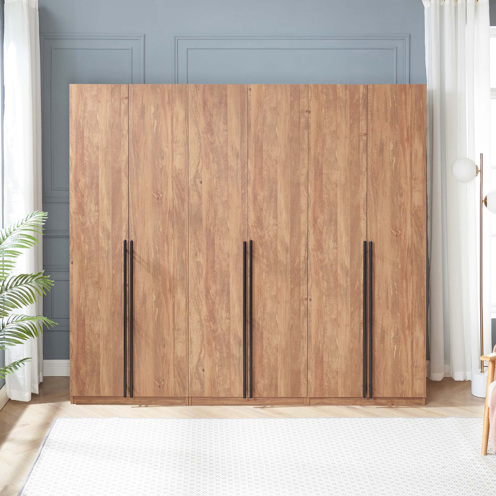 Lee Wardrobe Closet 3.0 in Golden Brown (set of 3) - Ornate Home