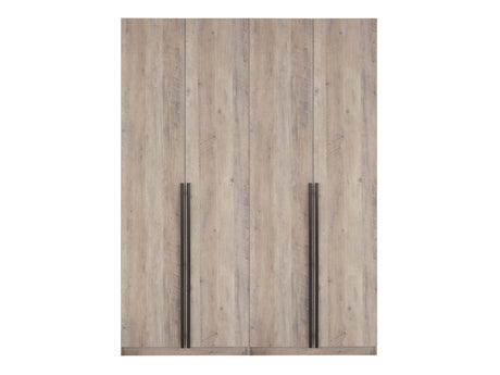 Lee Wardrobe Closet 3.0 in Rustic Grey (set of 2) - Ornate Home