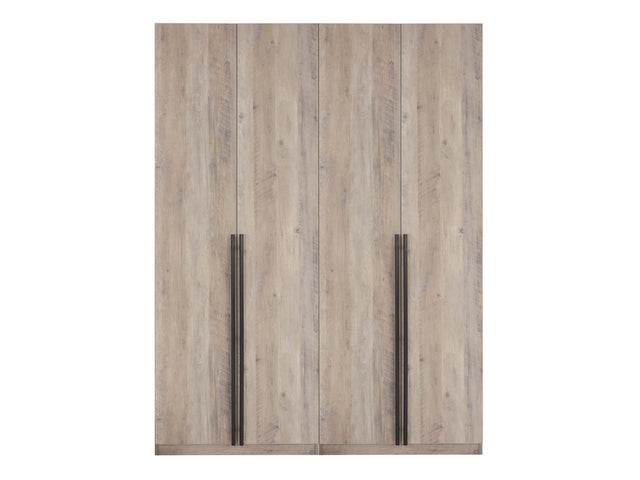 Lee Wardrobe Closet 3.0 in Rustic Grey (set of 2) - Ornate Home