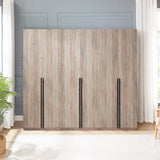 Lee Wardrobe Closet 3.0 in Rustic Grey (set of 3) - Ornate Home