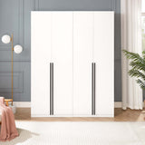 Lee Wardrobe Closet 3.0 in White (set of 2) - Ornate Home