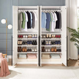 Lee Wardrobe Closet 3.0 in White (set of 2) - Ornate Home