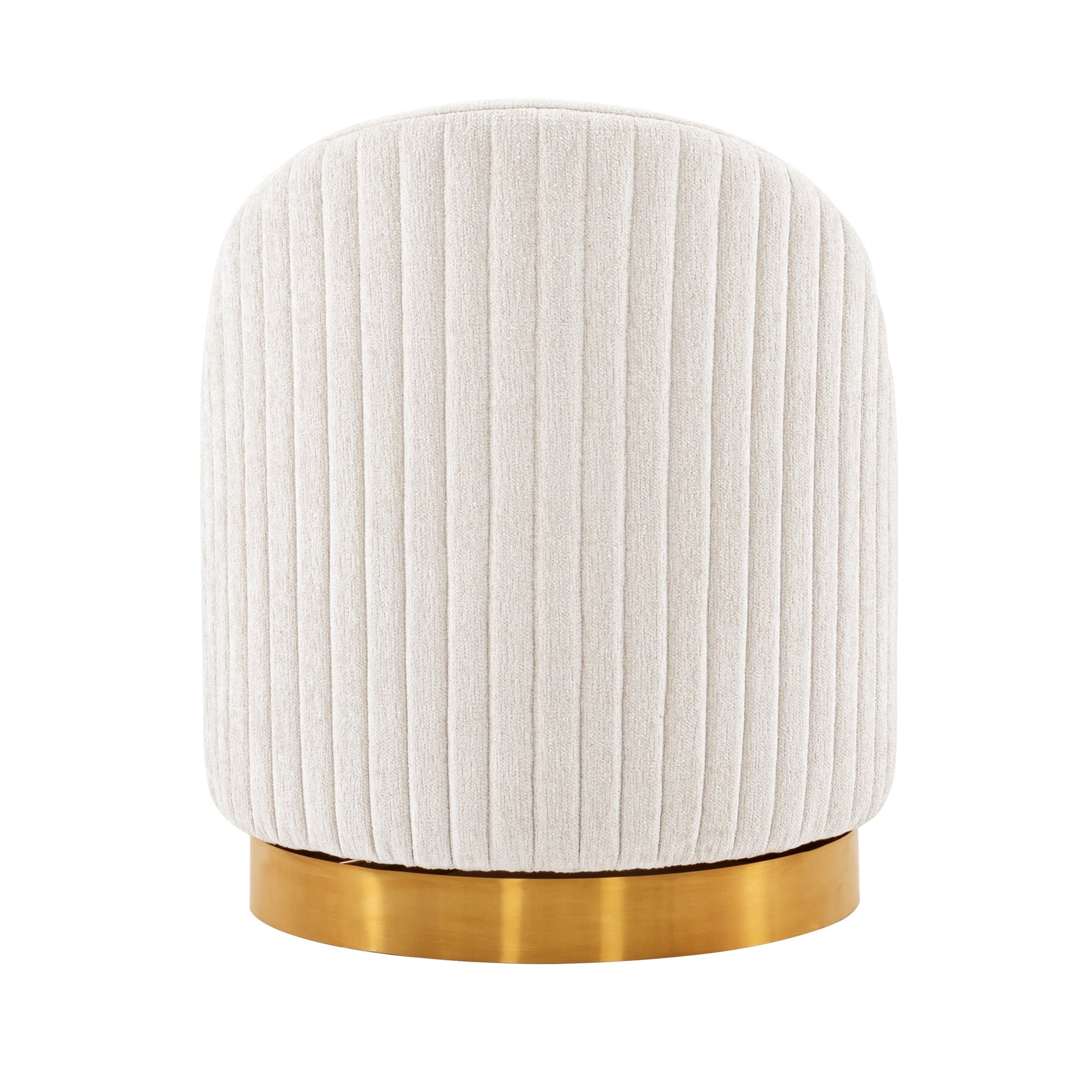 Leela Swivel Accent Chair in Cream (set of 2) - Ornate Home