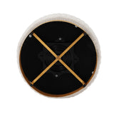 Leela Swivel Accent Chair in Cream (set of 2) - Ornate Home