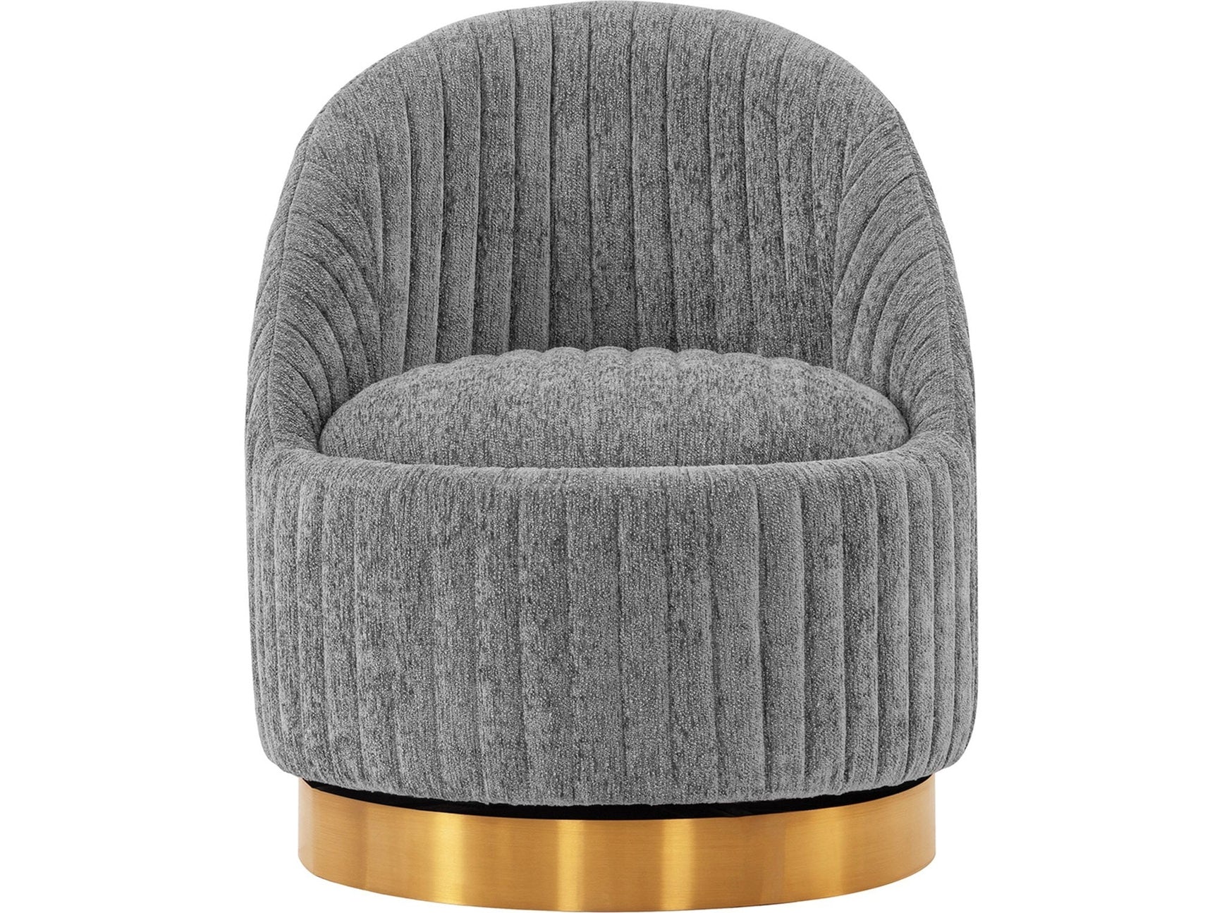 Leela Swivel Accent Chair in Grey - Ornate Home