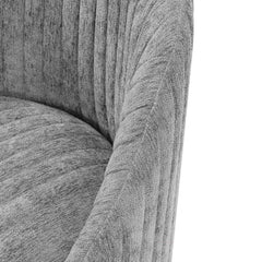Leela Swivel Accent Chair in Grey - Ornate Home
