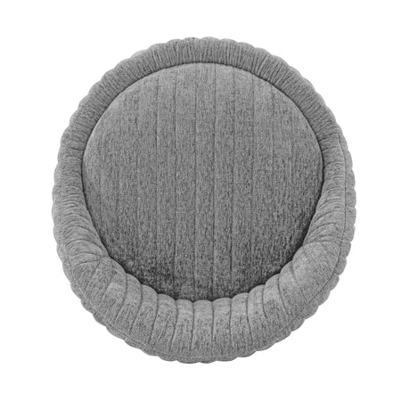 Leela Swivel Accent Chair in Grey - Ornate Home