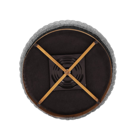 Leela Swivel Accent Chair in Grey (set of 2) - Ornate Home