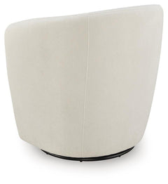 Leemont Snow Swivel Accent Chair - Ornate Home