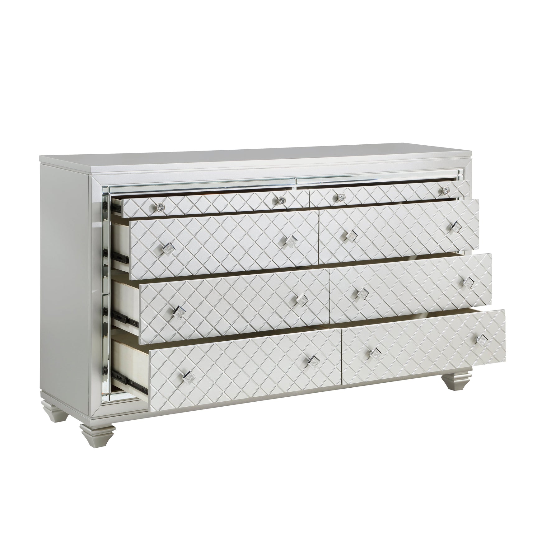 Leesa Silver Dresser - Ornate Home